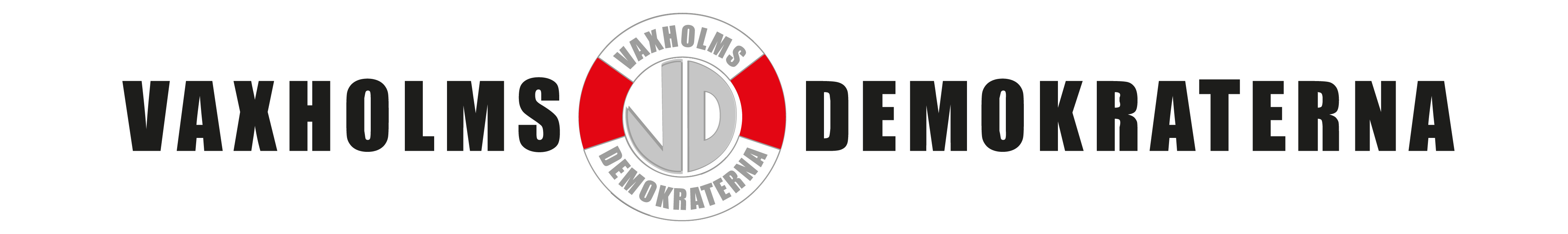 Avregistrerad partibeteckning med symbol för Vaxholmsdemokraterna.